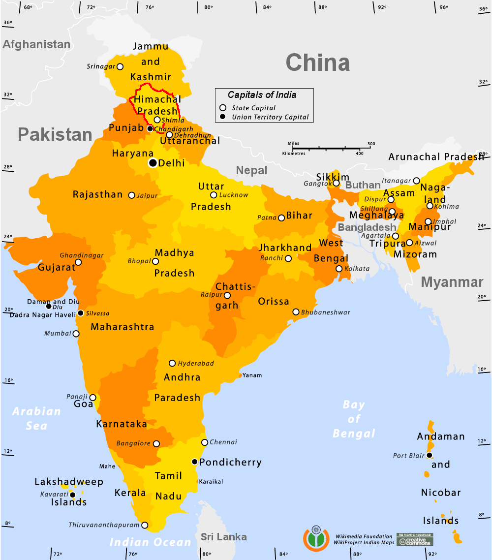 Indien Ladakh Karte | Kleve Landkarte